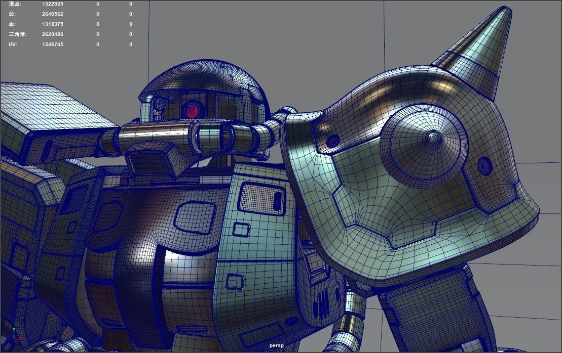 GUNDAM Animation Zaku 3D model | CGTrader