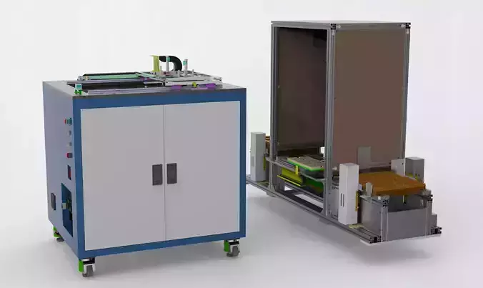 Tray loading and unloading machine 3D model
