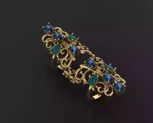 Double ring movable Indian