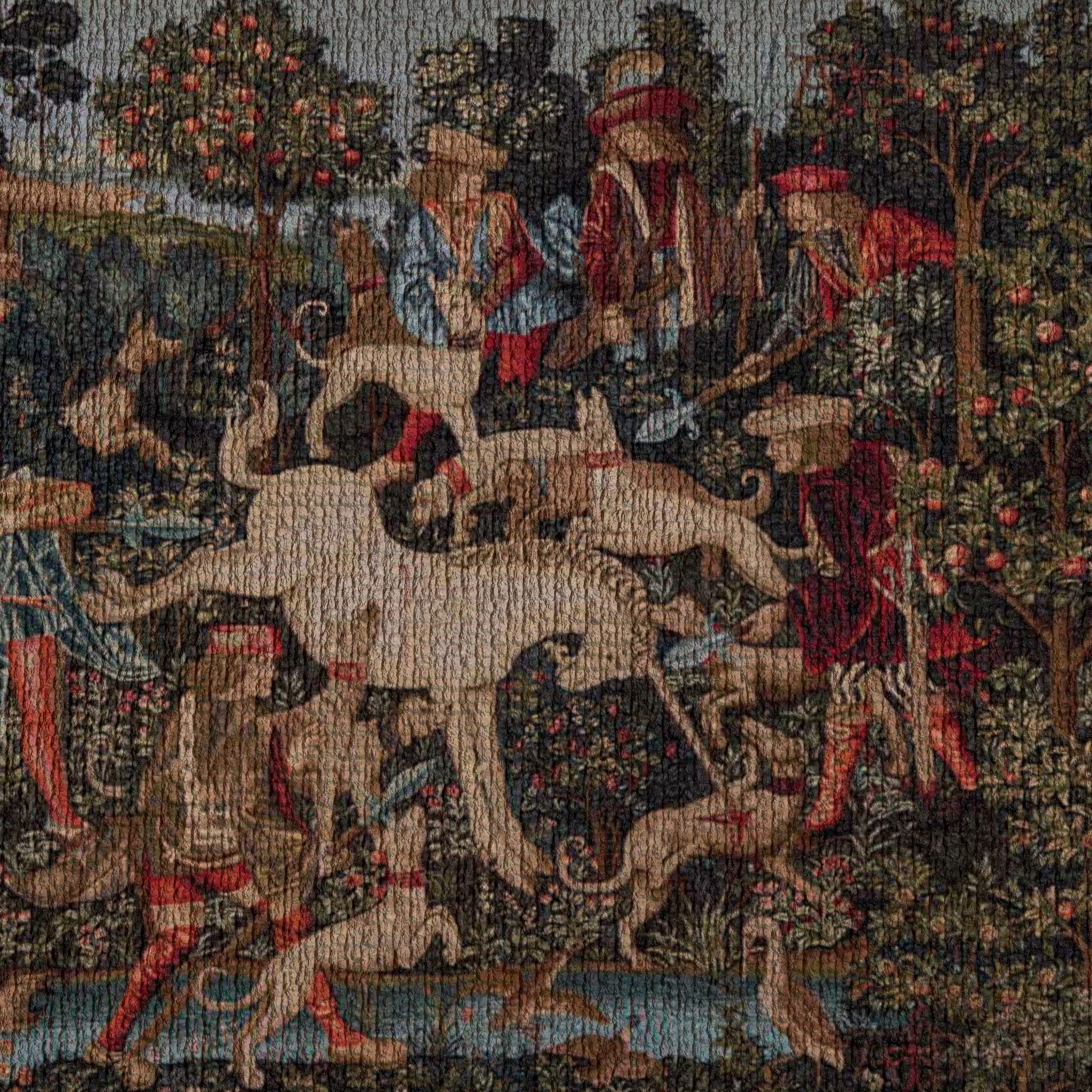 Courtyard Tapestry Low-poly 3D model_2