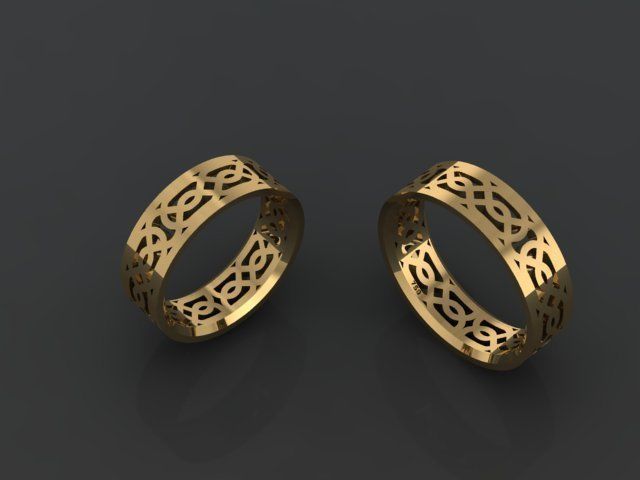 ring set 01 collection1 3D print model_4