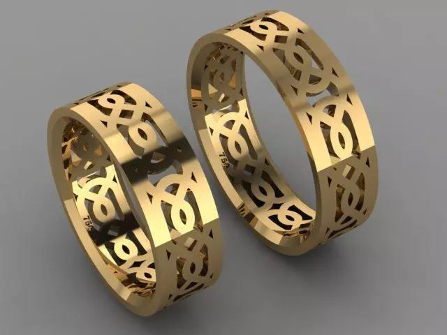 ring set 01 collection1 3D print model_0