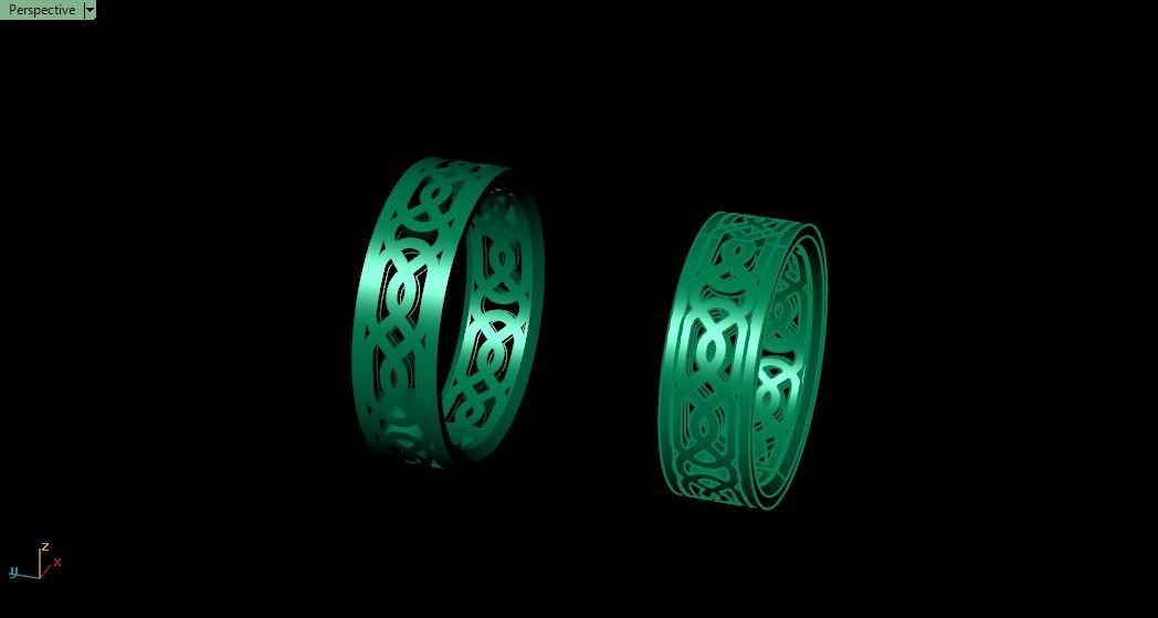 ring set 01 collection1 3D print model_7