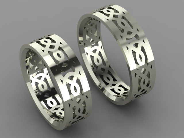 ring set 01 collection1 3D print model_1