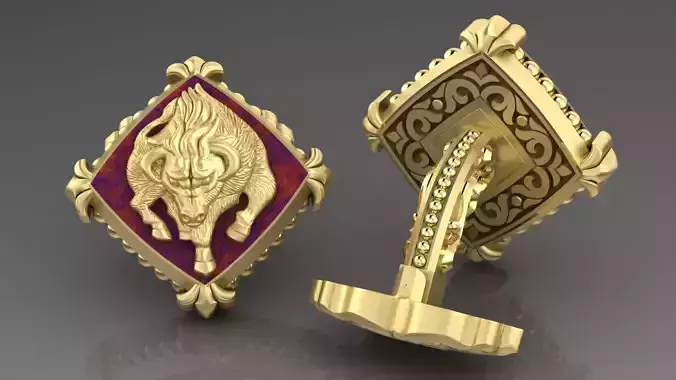 Zodiac signs Cufflinks Calf