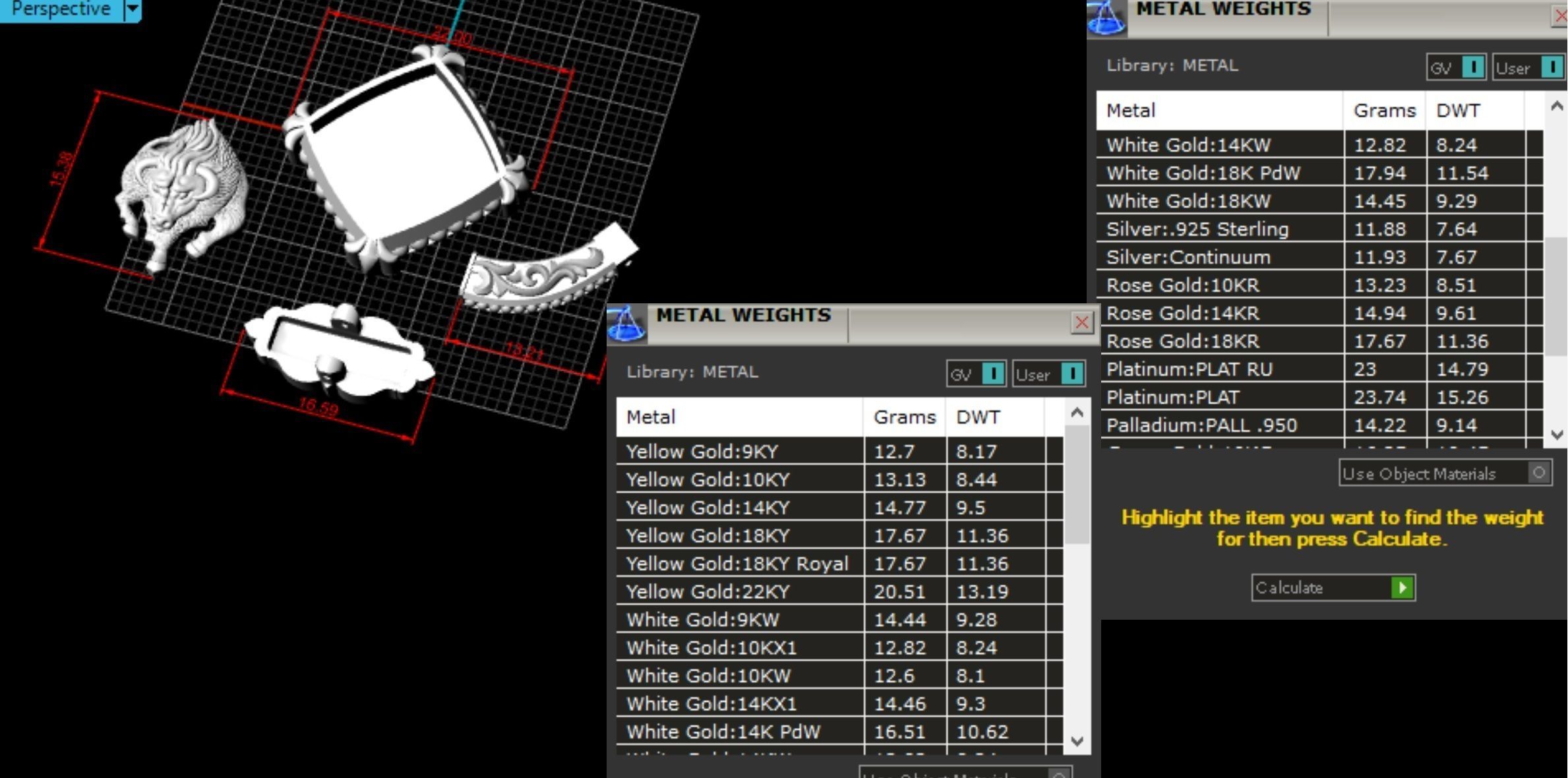 Zodiac signs Cufflinks Calf 3D print model_8