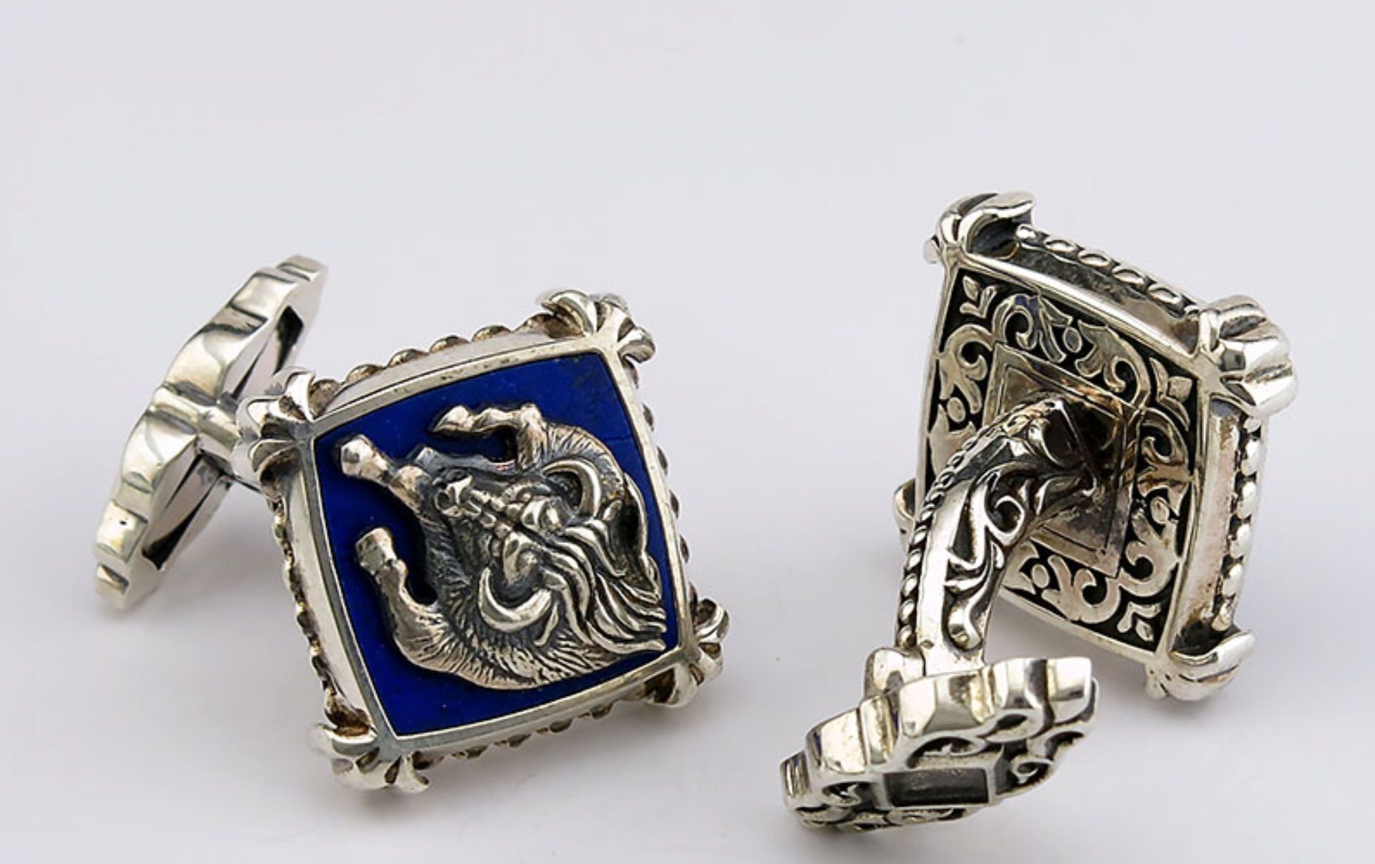 Zodiac signs Cufflinks Calf 3D print model_4