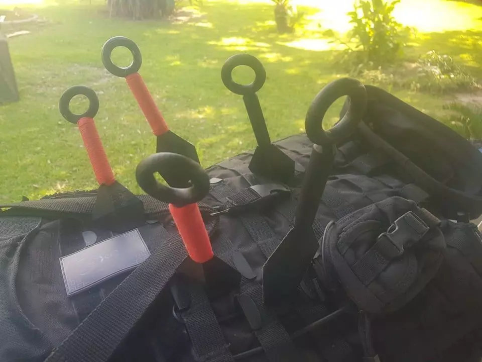 Kunai Set for plate carriers 3D print model_0