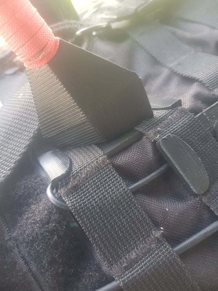 Kunai Set for plate carriers 3D print model_7