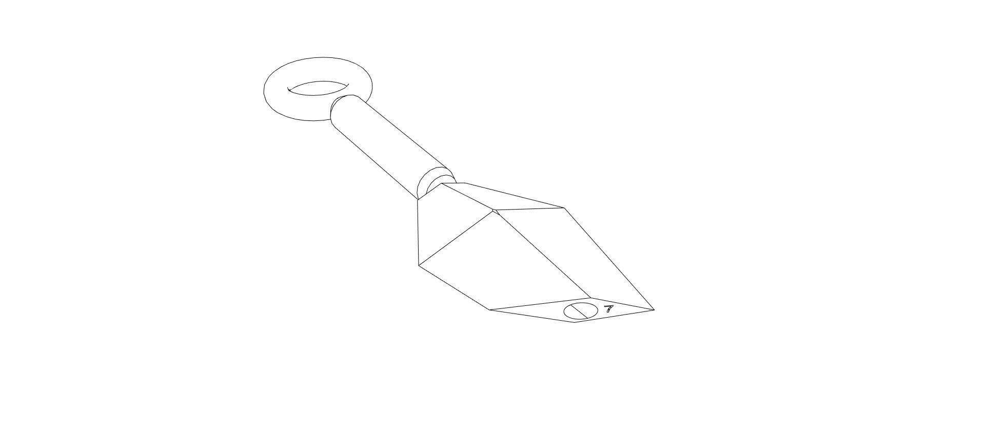 Kunai Set for plate carriers 3D print model_22