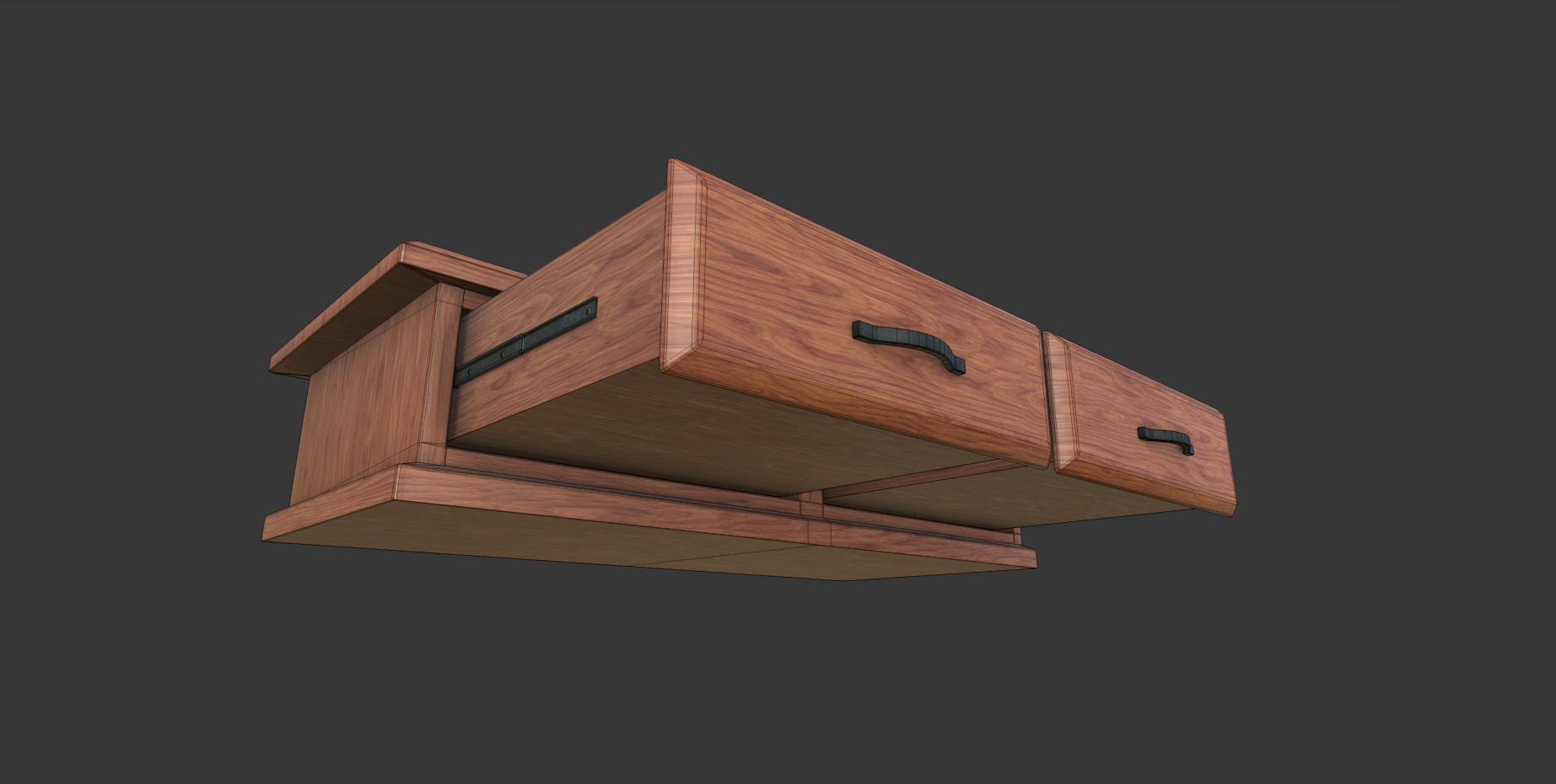 Coffee Table Low-poly 3D model_5