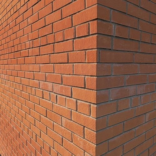 Red facing brick 3D model