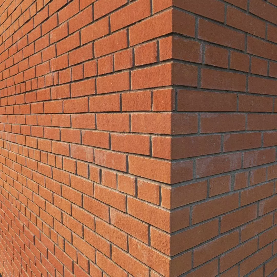 Red facing brick 3D model
