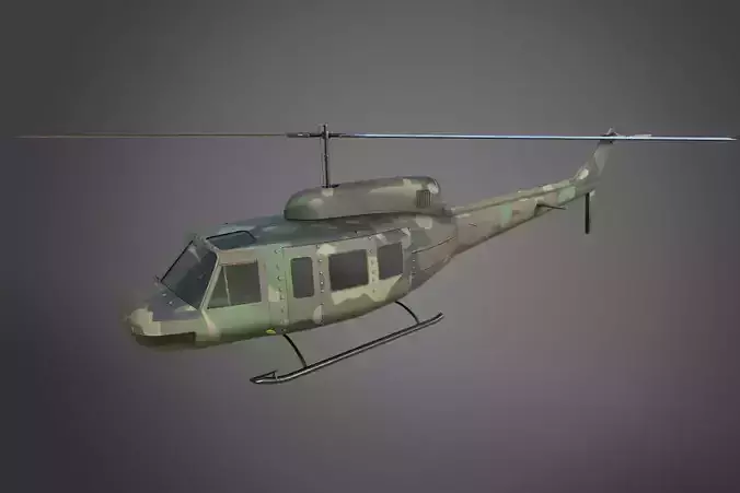Military Helicopter Bell UH-1 Iroquois -