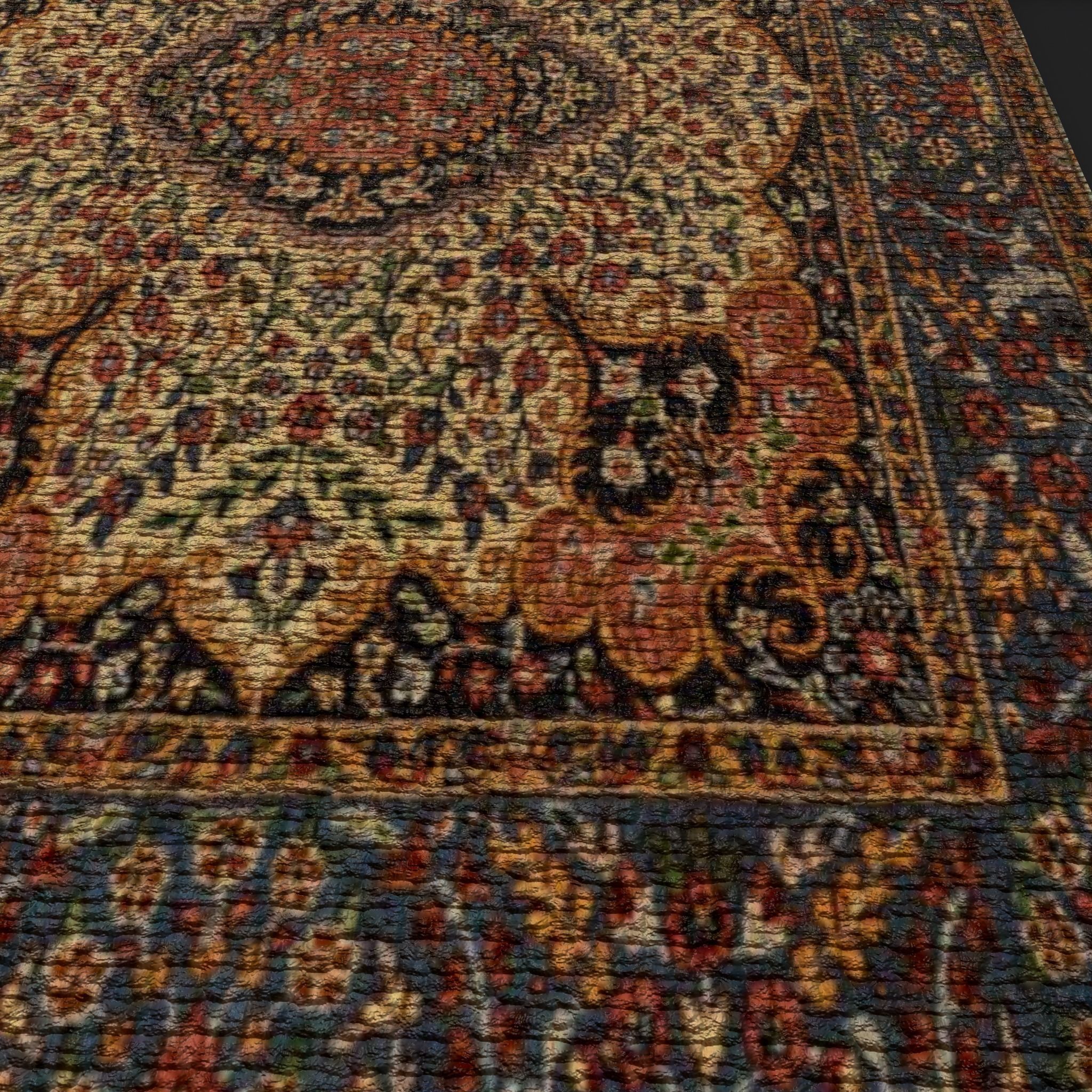 Three Highly Detailed Medieval Tapestry 3D Model Collection_43