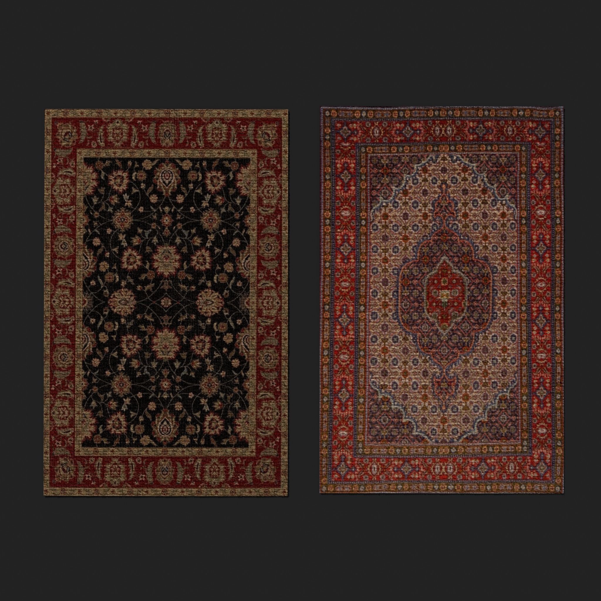 Three Highly Detailed Medieval Tapestry 3D Model Collection_18