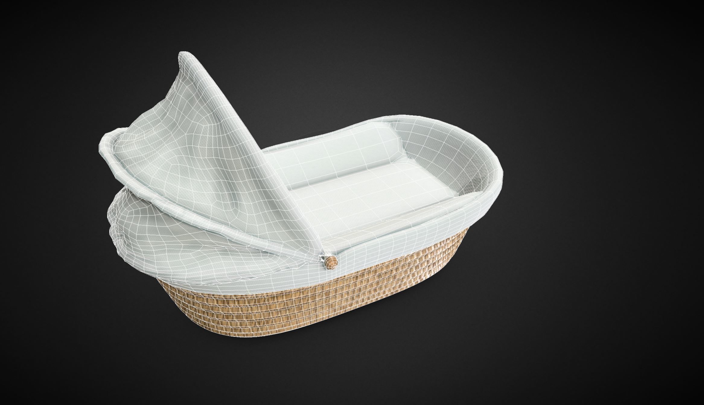 Cradle VR 8k poly  Low-poly 3D model_6