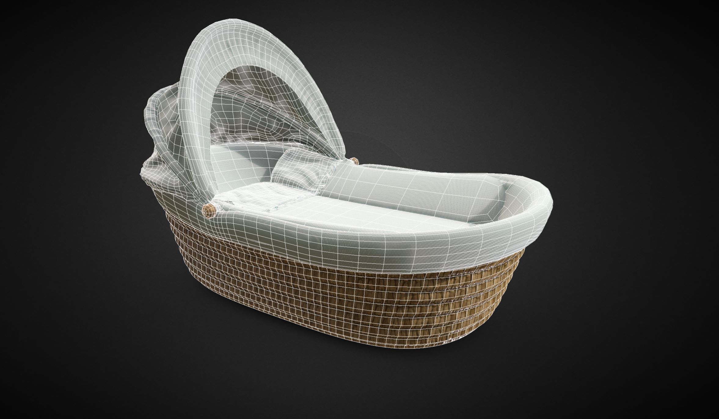 Cradle VR 8k poly  Low-poly 3D model_5