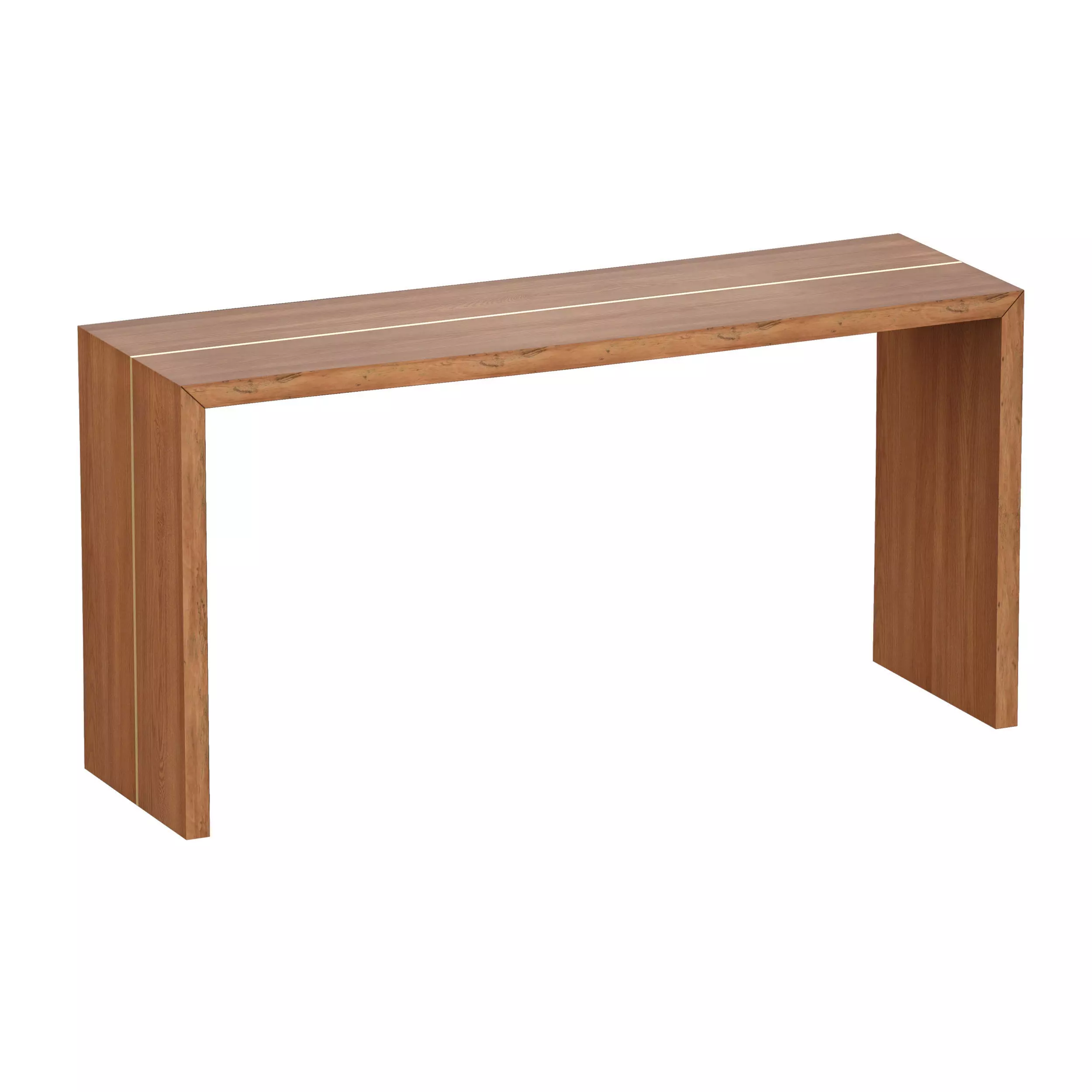 Montana 60x18 Live Edge Console Table Crate and Barrel 3D model_0