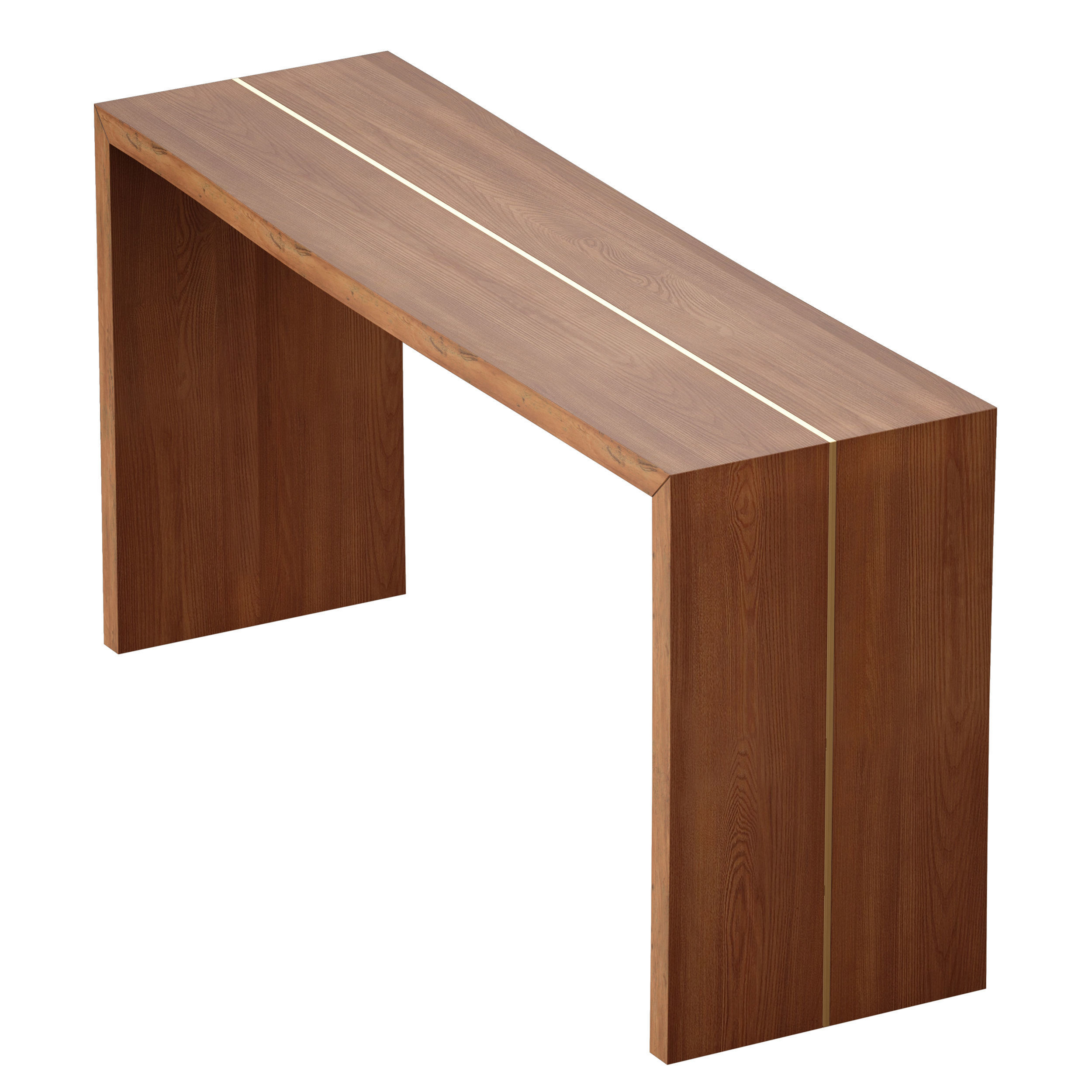 Montana 60x18 Live Edge Console Table Crate and Barrel 3D model_6