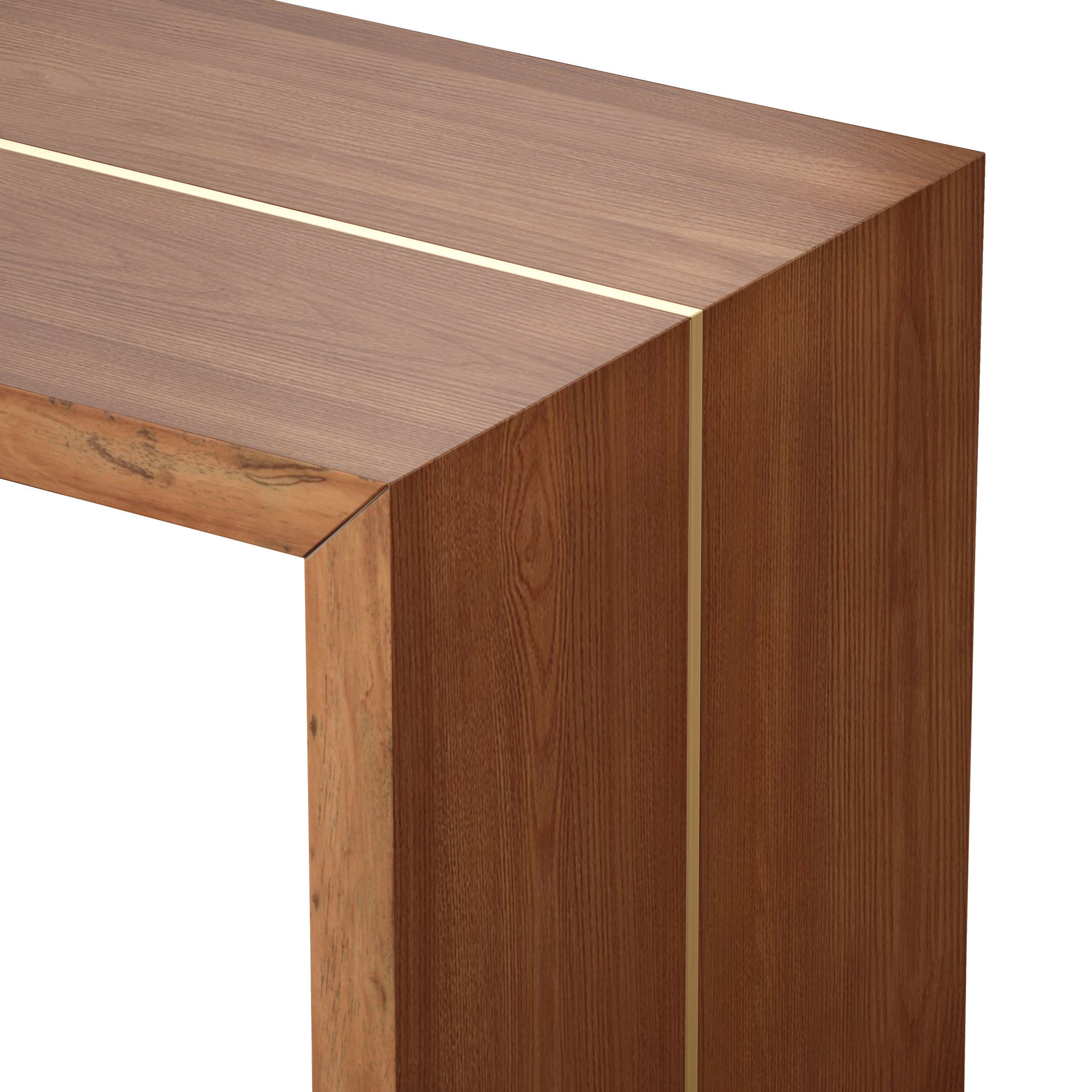 Montana 60x18 Live Edge Console Table Crate and Barrel 3D model_8