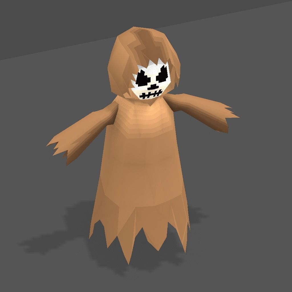 Fantasy Medieval Character Low-poly 3D model_5