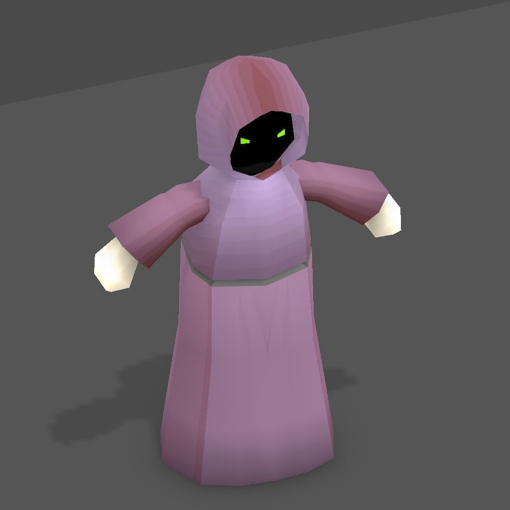 Fantasy Medieval Character Low-poly 3D model_17