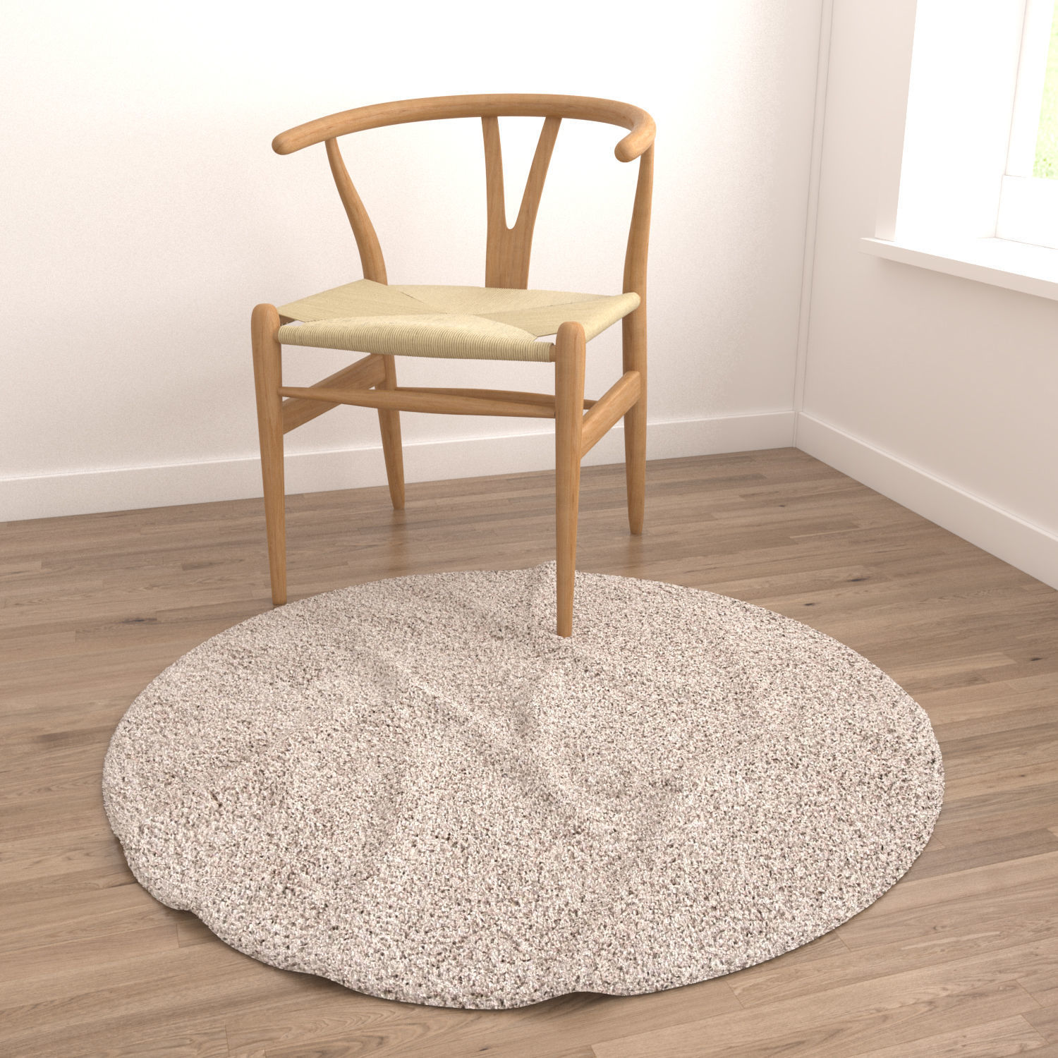 Round Rug Set 188 3D model_3
