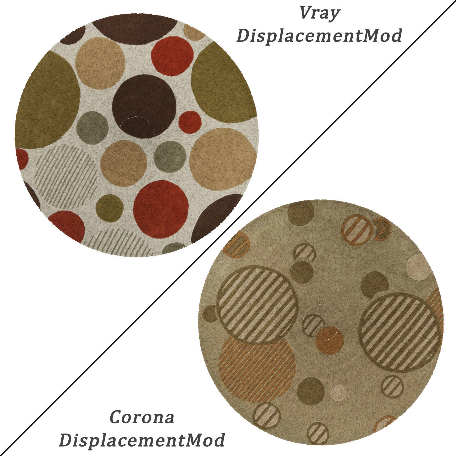 Round Rug Set 189 3D model_1