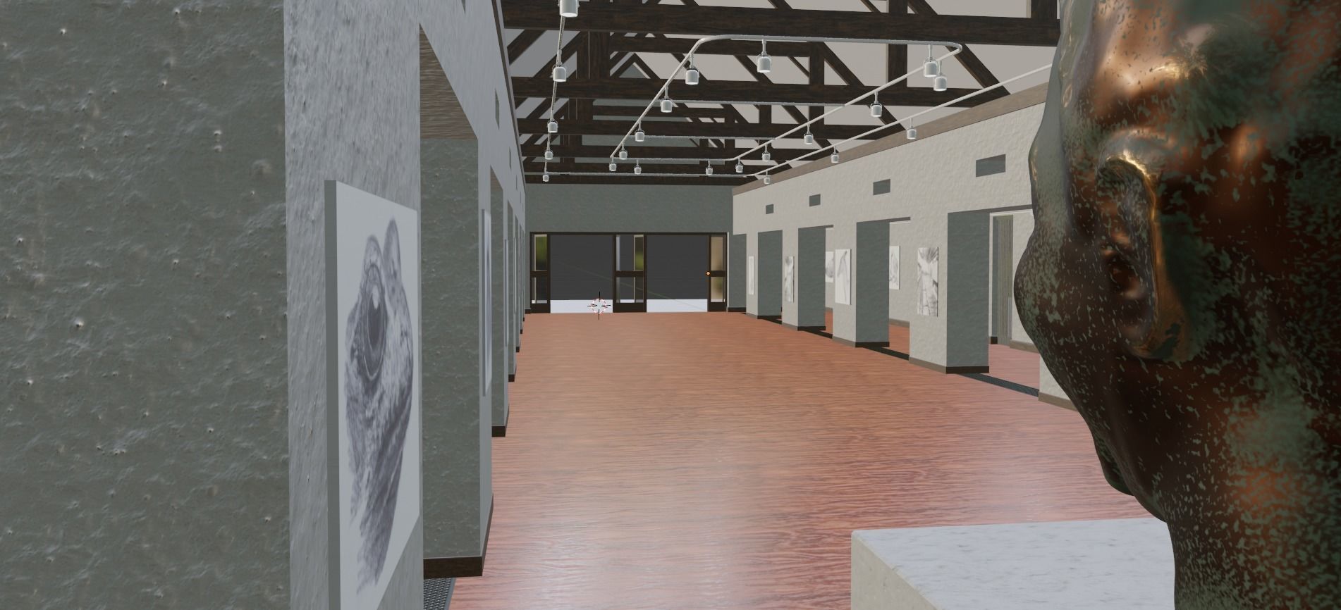 Art Gallery Low-poly 3D model_19