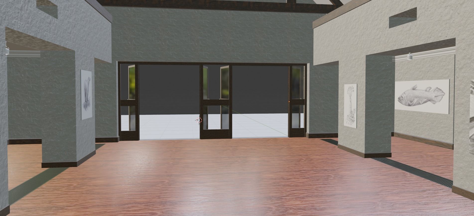 Art Gallery Low-poly 3D model_18