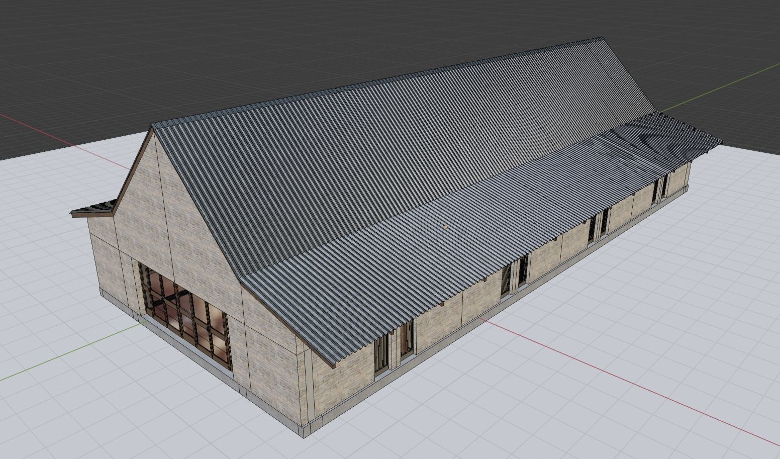 Art Gallery Low-poly 3D model_5