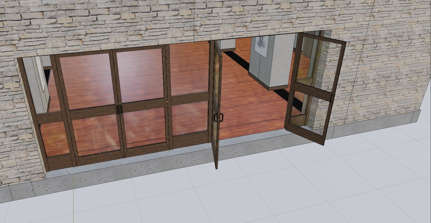 Art Gallery Low-poly 3D model_16