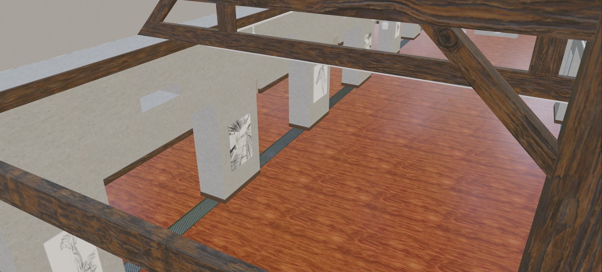 Art Gallery Low-poly 3D model_22