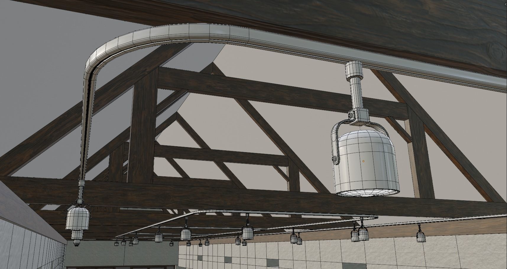 Art Gallery Low-poly 3D model_14