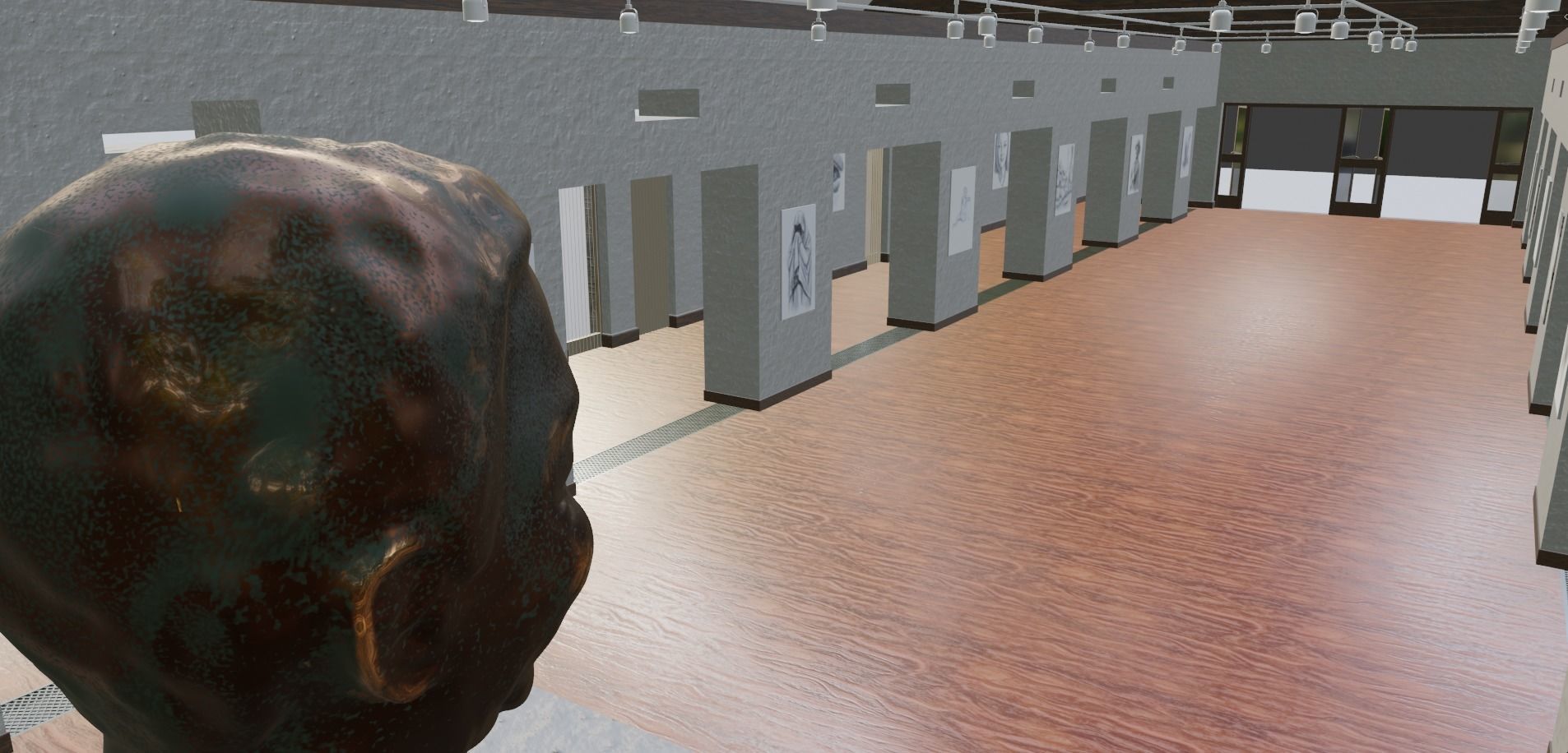 Art Gallery Low-poly 3D model_24