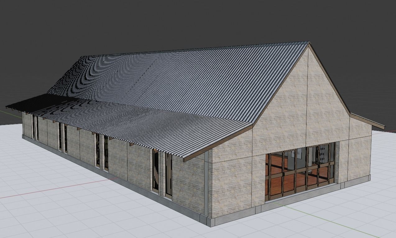Art Gallery Low-poly 3D model_6