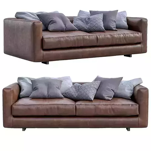 Leather Sofa Malibu By Marac 3D model