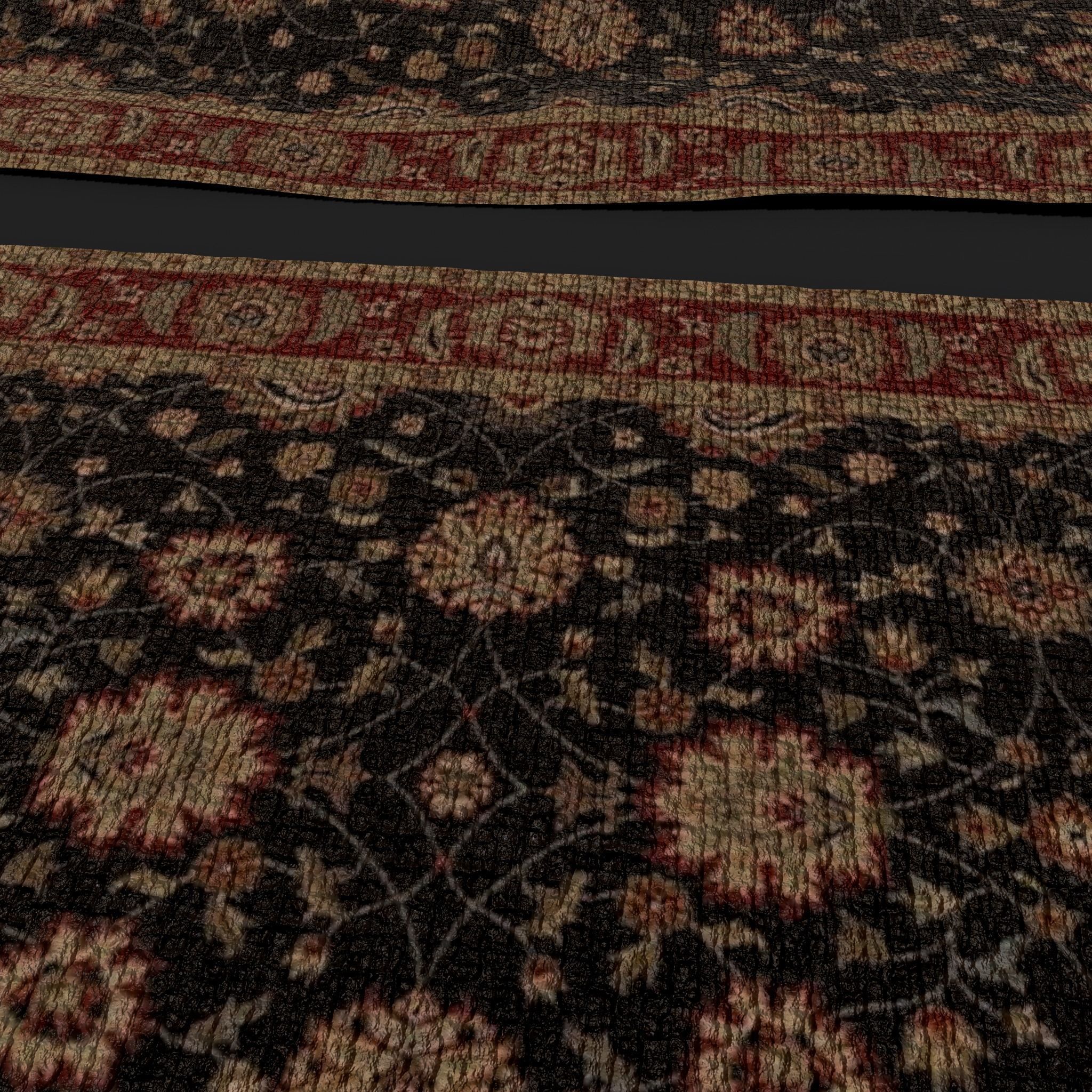 Five Highly Detailed Medieval Style Tapestries 3D Model Collection_71