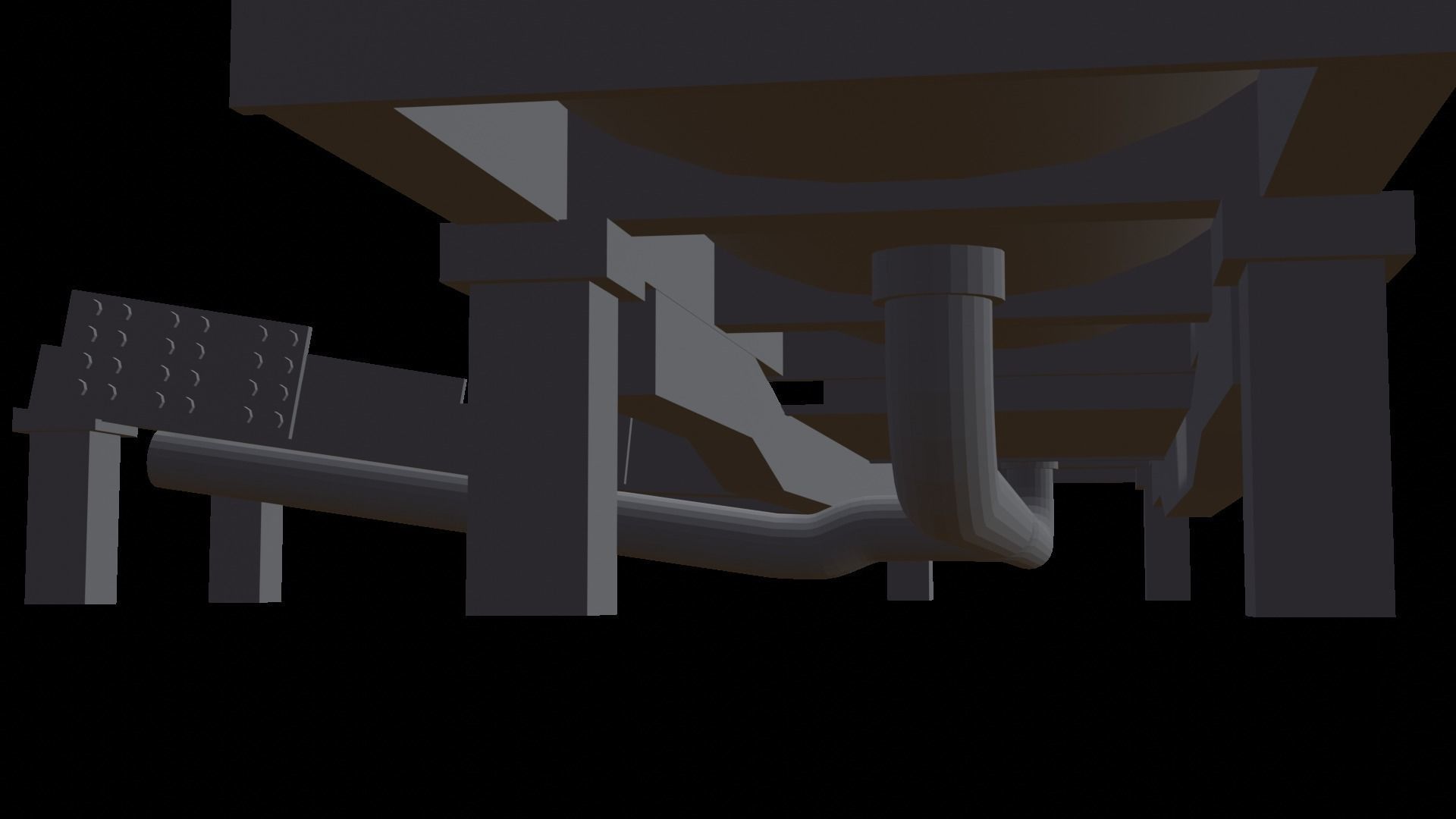 Front Chem Tanks For 9R Tractor Low-poly 3D model_4