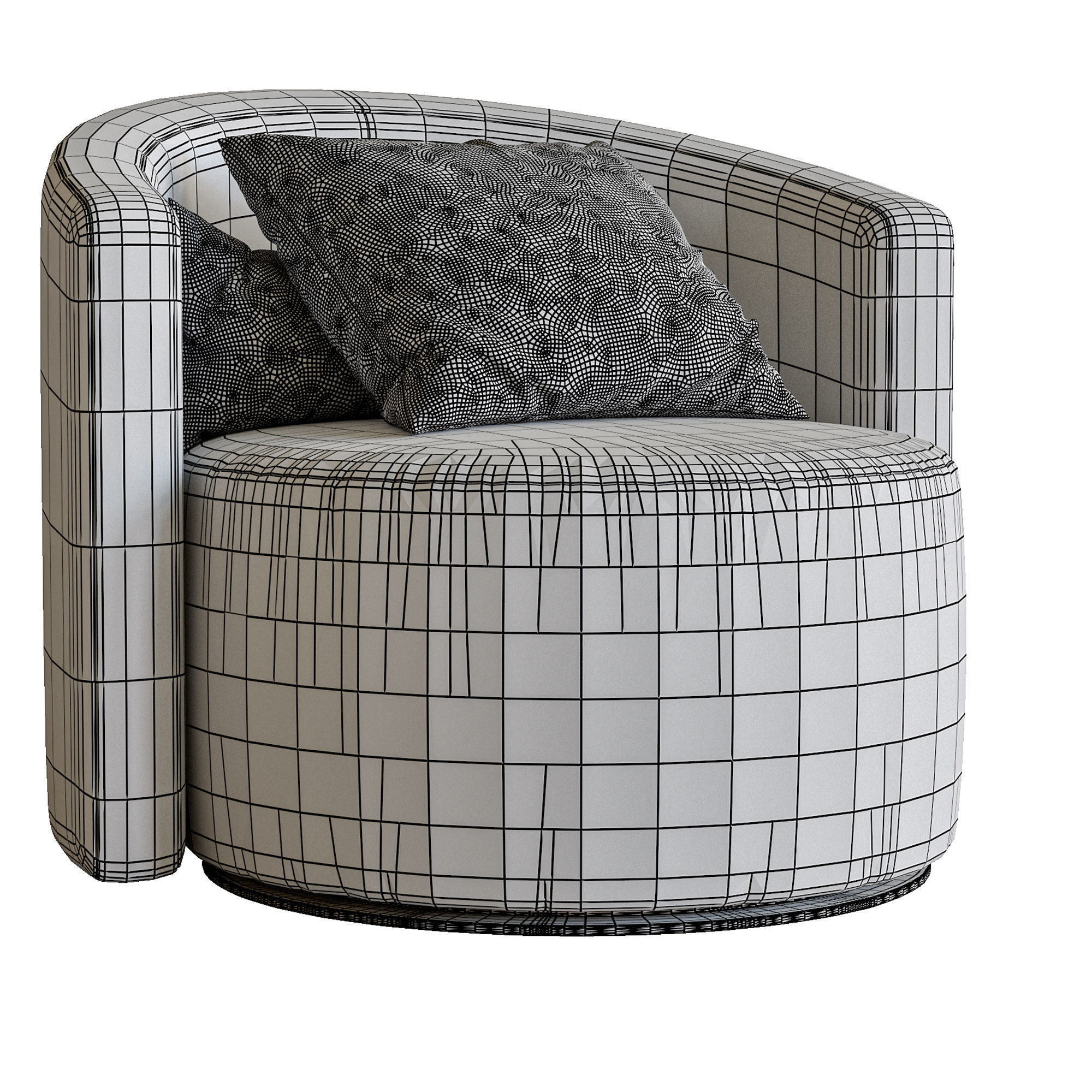 Cosy armchair by Papadatos 3D model_4