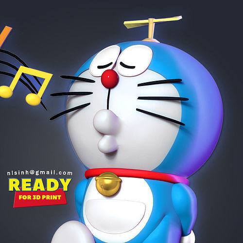 Doraemon statue 3D print model