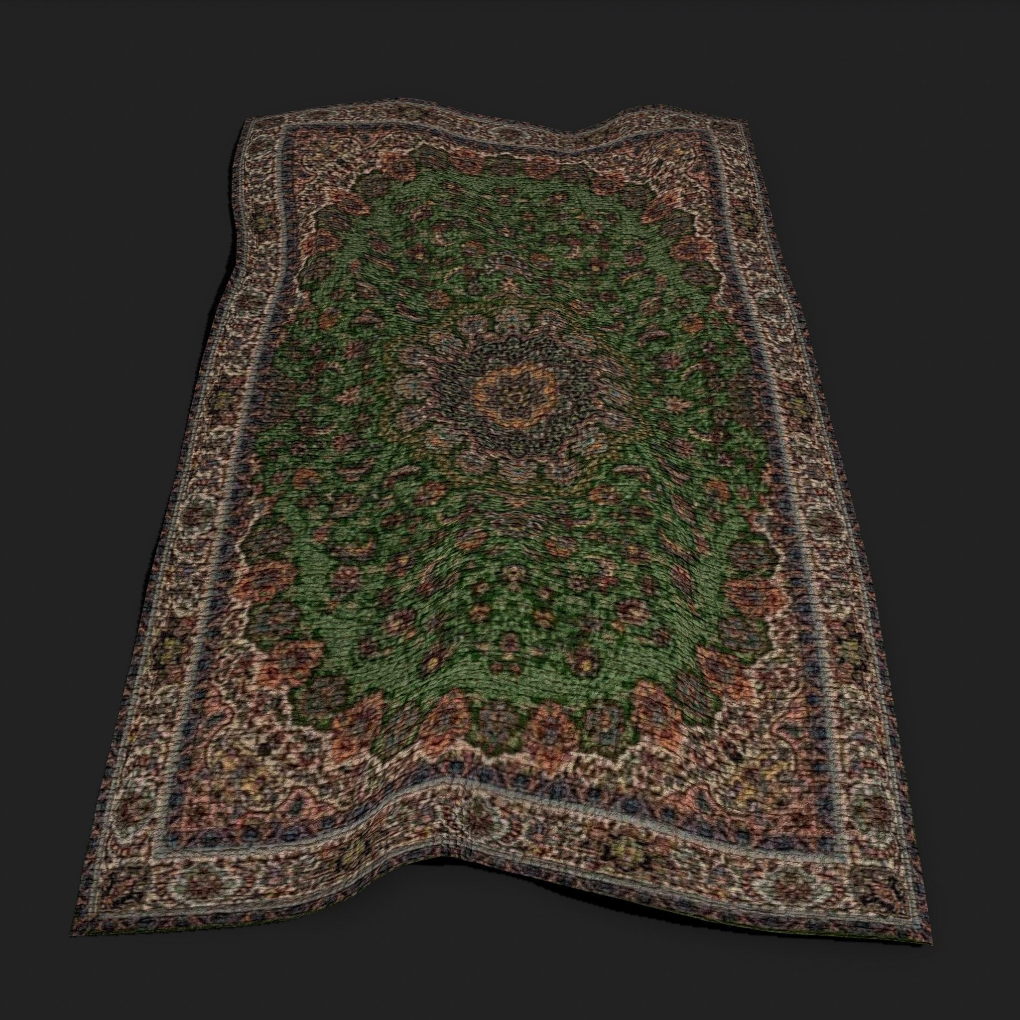 Seven Highly Detailed Medieval Style Tapestries  3D Model Collection_62