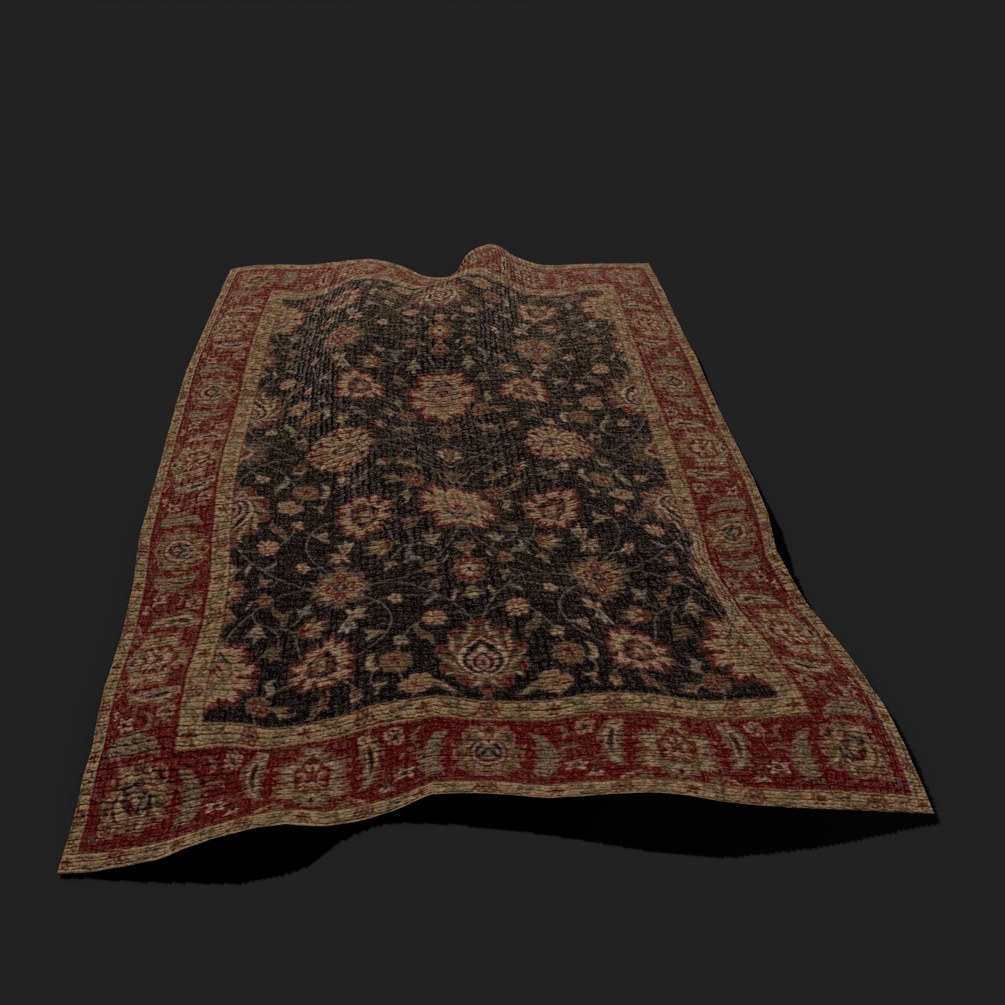 Seven Highly Detailed Medieval Style Tapestries  3D Model Collection_46