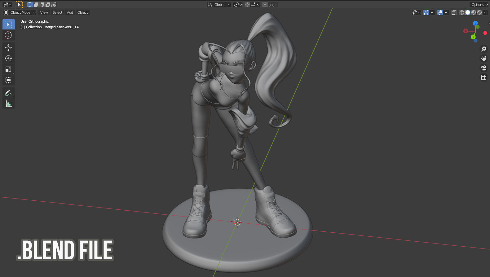 Female sculpt high-poly Download Free 3D model_3