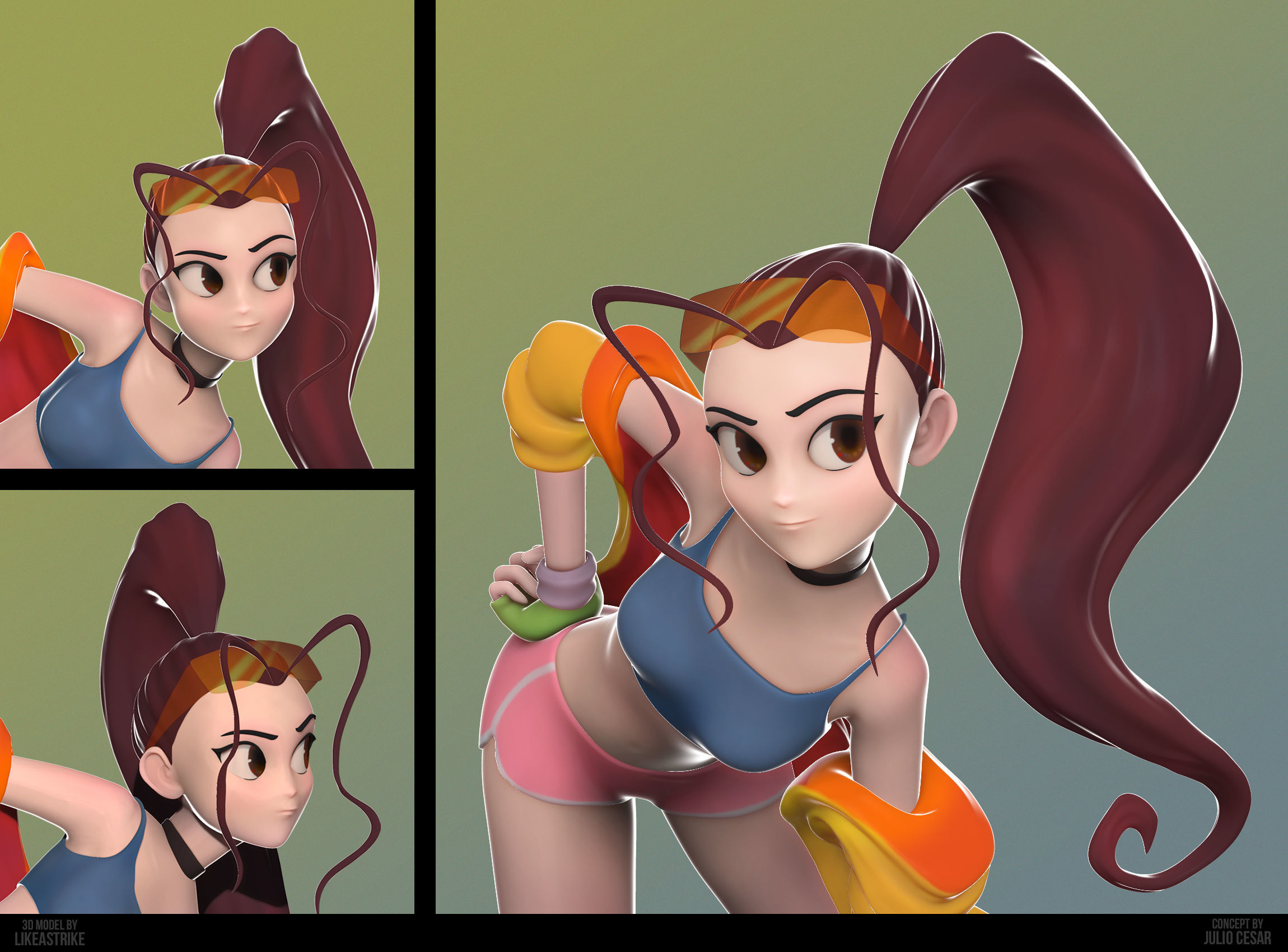 Female sculpt high-poly Download Free 3D model_4