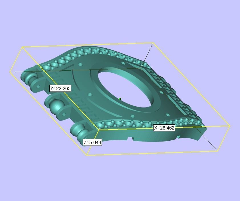 Bracelet Medusa Gorgon Head 3D print model_12