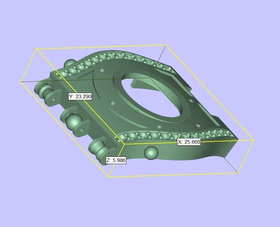 Bracelet Medusa Gorgon Head 3D print model_11