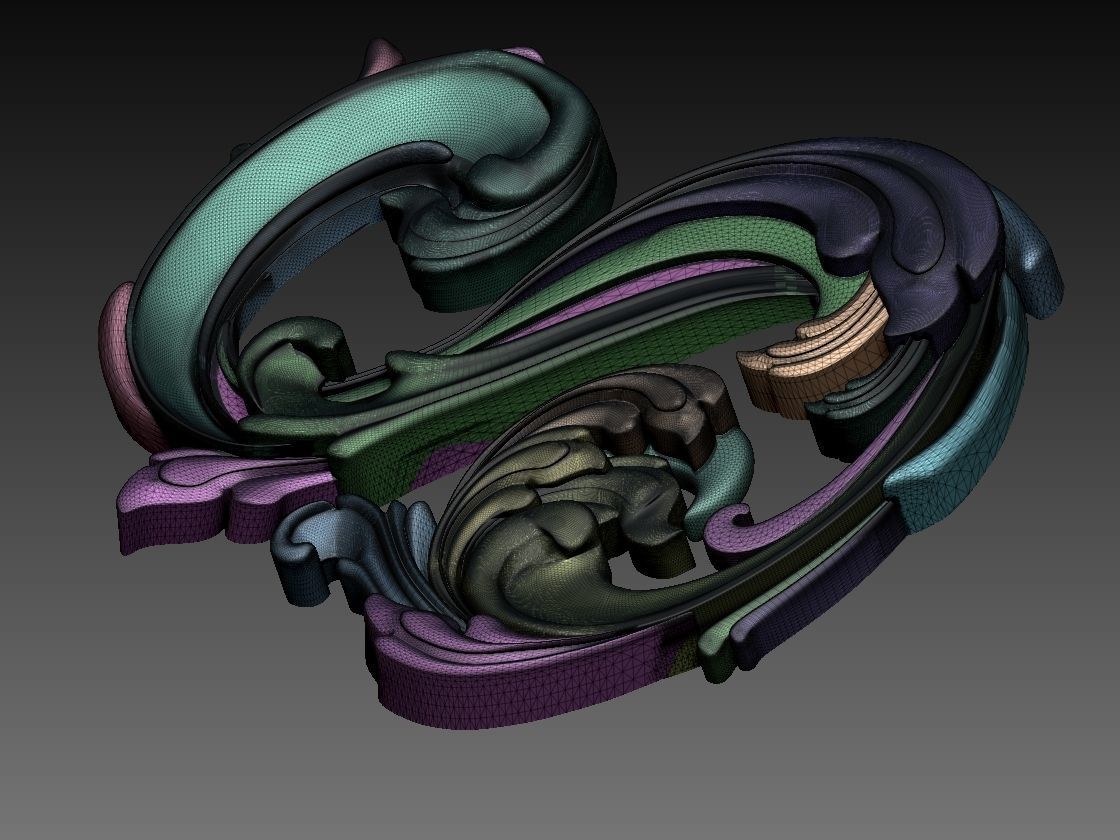 letter S 3D print model_4