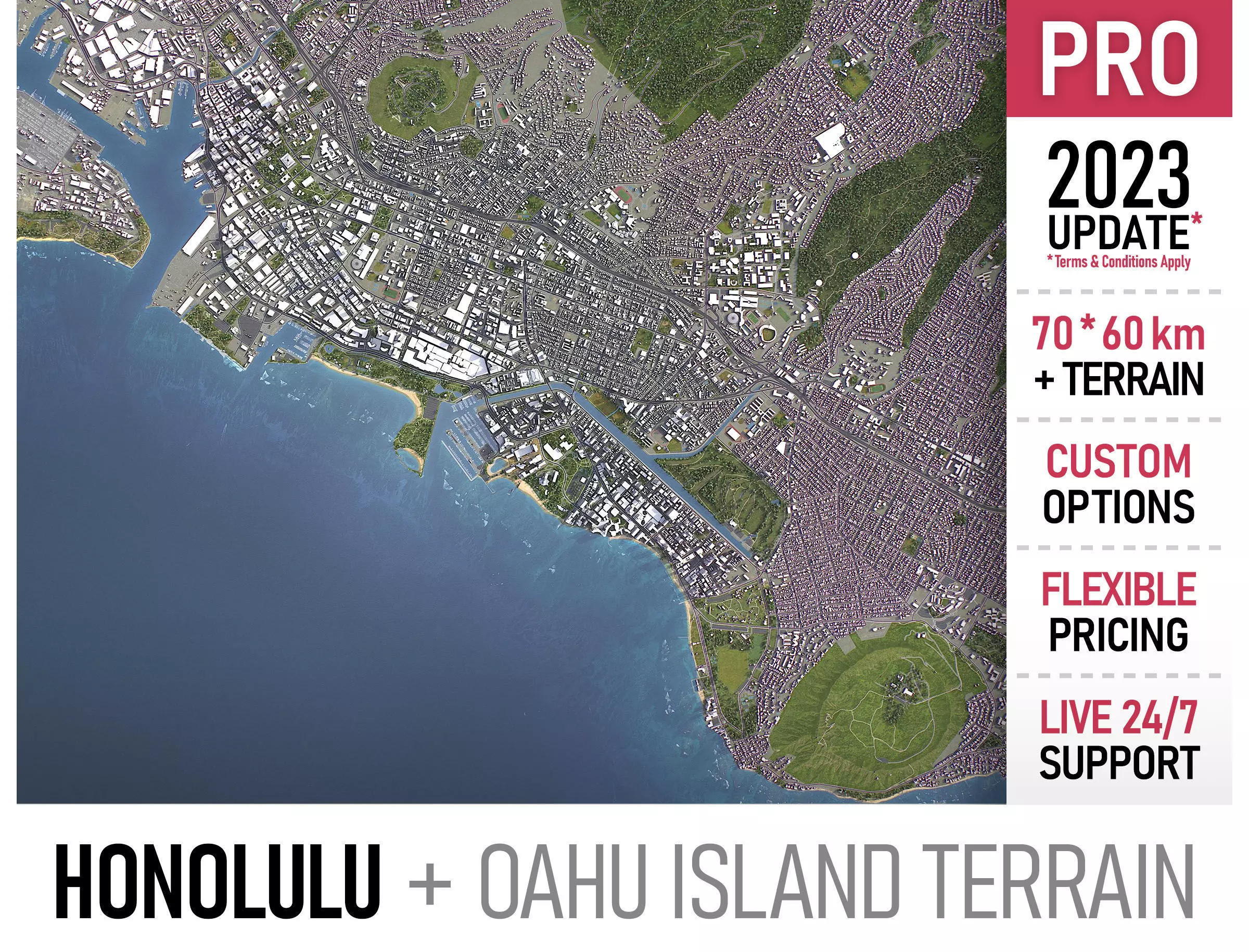 Honolulu 3D Model Collection_0